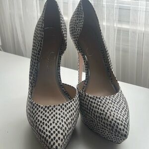 Jessica Simpson brand new platform polka dot heels